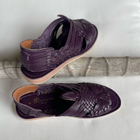 Macarena collection size 4 purple Sandal Mexican Huaraches - Picture 4 of 7